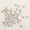 Perles métal - Rondes 002 - 2mm - Argenté - Lot de 100