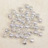 Perles métal - Rondes 007 - 3mm - Argenté - Lot de 100