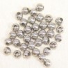 Perles métal - Rondes 005 - 3mm - Argenté foncé - Lot de 100