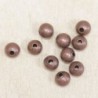 Perles métal - Rondes 009 - 3mm - Cuivré - Lot de 10