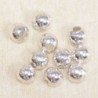 Perles métal - Rondes 013 - 4mm - Argenté - Lot de 10
