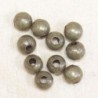 Perles métal - Rondes 012 - 4mm - Bronze - Lot de 10
