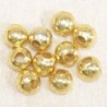 Perles métal - Rondes 014 - 4mm - Doré - Lot de 10