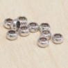 Perles métal - Rondelles 030 - 5x3mm - Argenté foncé - Lot de 10