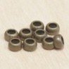 Perles métal - Rondelles 031 - 5x3mm - Bronze - Lot de 10