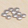 Perles métal - Rondelles 040 - 6x2mm - Argenté foncé - Lot de 10