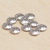 Perles métal - Rondelles 040 - 6x2mm - Argenté foncé - Lot de 10