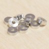 Perles métal - Rondelles - Lisse 037 - 6x2mm - Argenté foncé - Lot de 10