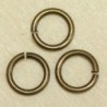 Anneaux de jonction 7mm  - Bronze - Lot de 10