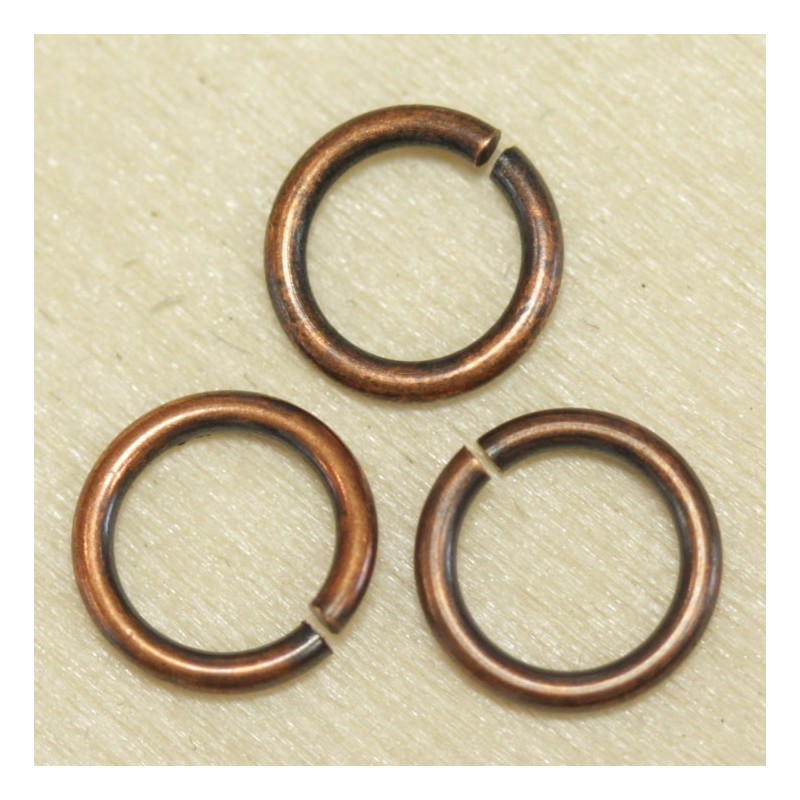 Anneaux de jonction 7mm  - Cuivre - Lot de 10