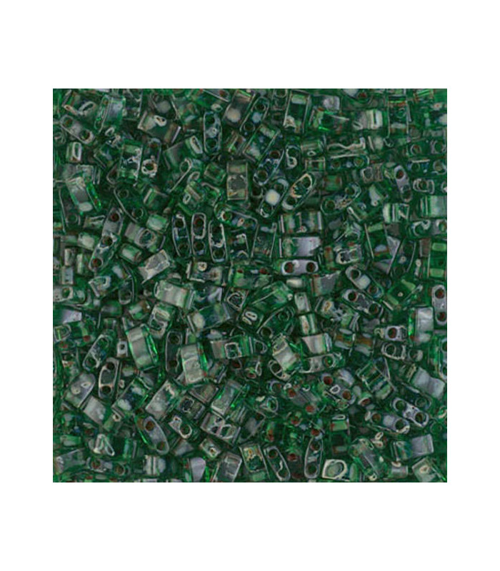 MHTL-4507 Miyuki Half Tila 5x2,3mm - Transparent Picasso Green - 5g