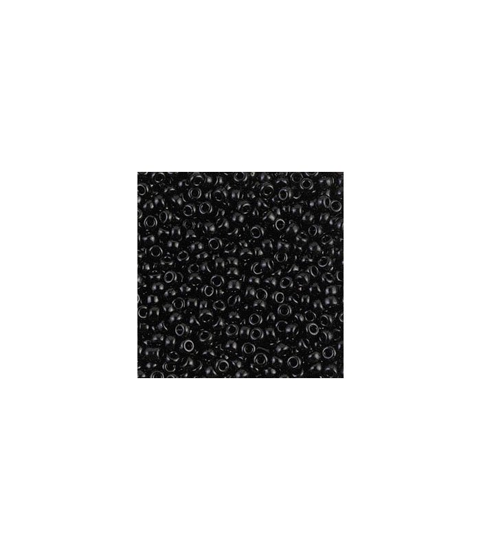 MR8-0401 Miyuki Rocailles 8/0 - Opaque Black - 8g