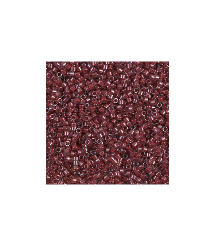 DB0280 Miyuki Delica 11/0 - Cranberry Lined Luster Crystal - 5,4g