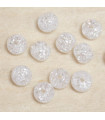 Perles en pierre naturelle ou Gemme - Cristal Roche Craquelé - 4mm - Lot de 10 perles