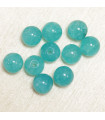 Perles rondes en Amazonite - 6mm - Lot de 10 perles - Pierre naturelle ou Gemme