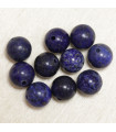 Perles rondes en Lapis Lazuli - 8mm - Lot de 10 perles - Pierre naturelle ou Gemme