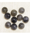 Perles en pierre naturelle ou Gemme - Labradorite - 6mm - Lot de 10 perles