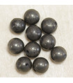 Perles en pierre naturelle ou Gemme - Pyrite - 4mm - Lot de 10 perles