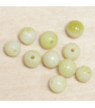 Perles en pierre naturelle ou Gemme - Jaspe Citron - 4mm - Lot de 10 perles