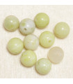 Perles en pierre naturelle ou Gemme - Jaspe Citron - 6mm - Lot de 10 perles