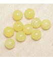 Perles en pierre naturelle ou Gemme - Jaspe Perse Jaune - 4mm - Lot de 10 perles