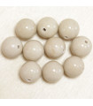 Perles en pierre naturelle ou Gemme - Pierre De Riviere - 10mm - Lot de 10 perles