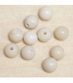 Perles en pierre naturelle ou Gemme - Pierre De Riviere - 4mm - Lot de 10 perles