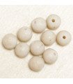 Perles en pierre naturelle ou Gemme - Pierre De Riviere - 6mm - Lot de 10 perles