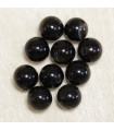 Perles en pierre naturelle ou Gemme - Obsidienne Gold - 6mm - Lot de 10 perles