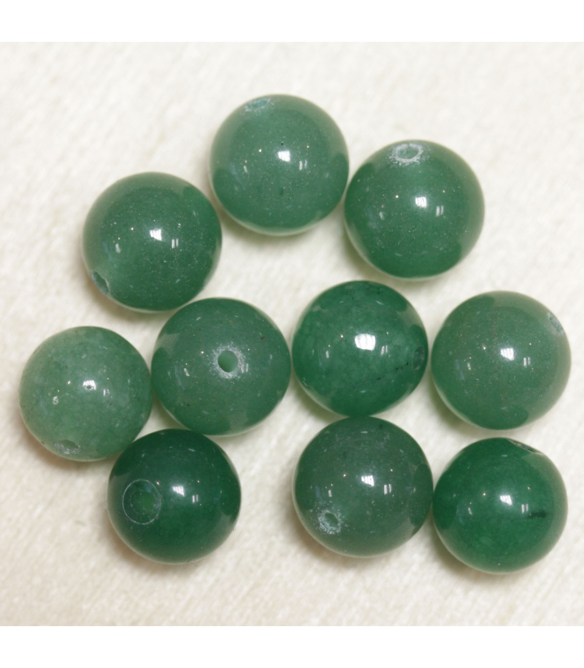 Bracelet Aventurine Verte Billes 10 mm