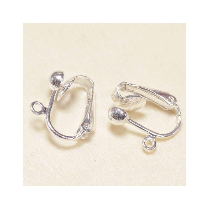 Boucles d'oreilles Clips - Argenté - La Paire