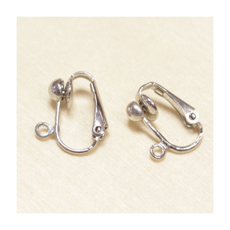 Boucles d'oreilles Clips - Argenté foncé - La Paire