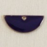 Sequin Emaillé en résine époxy demi-lune 18x8mm - Violet