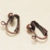 Boucles d'oreilles Clips - Cuivre - La Paire