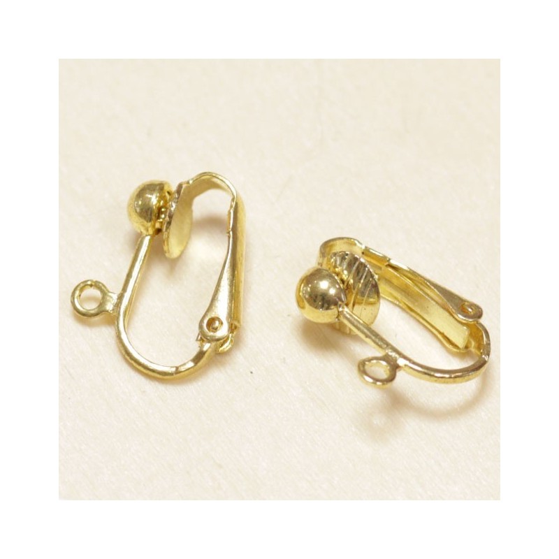 Boucles d'oreilles Clips - Doré - La Paire