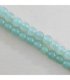 Perles rondes en Aventurine Verte - 6mm - Fil de 38cm - Pierre naturelle ou Gemme