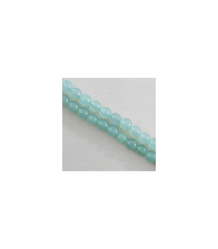 Perles rondes en Aventurine Verte - 6mm - Fil de 38cm - Pierre naturelle ou Gemme