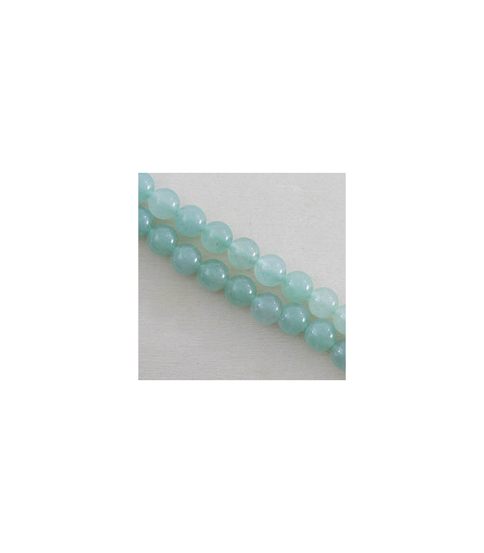 Perles rondes en Aventurine Verte - 8mm - Fil de 38 cm - Pierre naturelle ou Gemme