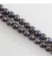 Perles rondes en Bronzite - 6mm - Fil de 38cm - Pierre naturelle ou Gemme