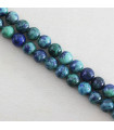 Fil de 38cm en Perles en pierre naturelle - Chrysocolle Azurite - 6mm