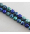 Fil de 38cm en Perles en pierre naturelle - Chrysocolle Azurite - 8mm