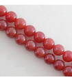 Fil de 38cm en Perles en pierre naturelle - Cornaline - 8mm