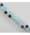 Perles rondes en Fluorite - 4mm - Fil de 38cm - Pierre naturelle ou Gemme