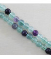 Perles rondes en Fluorite - 6mm - Fil de 38cm - Pierre naturelle ou Gemme