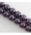 Perles rondes en Grenat - 10mm - Fil de 38cm - Pierre naturelle ou Gemme