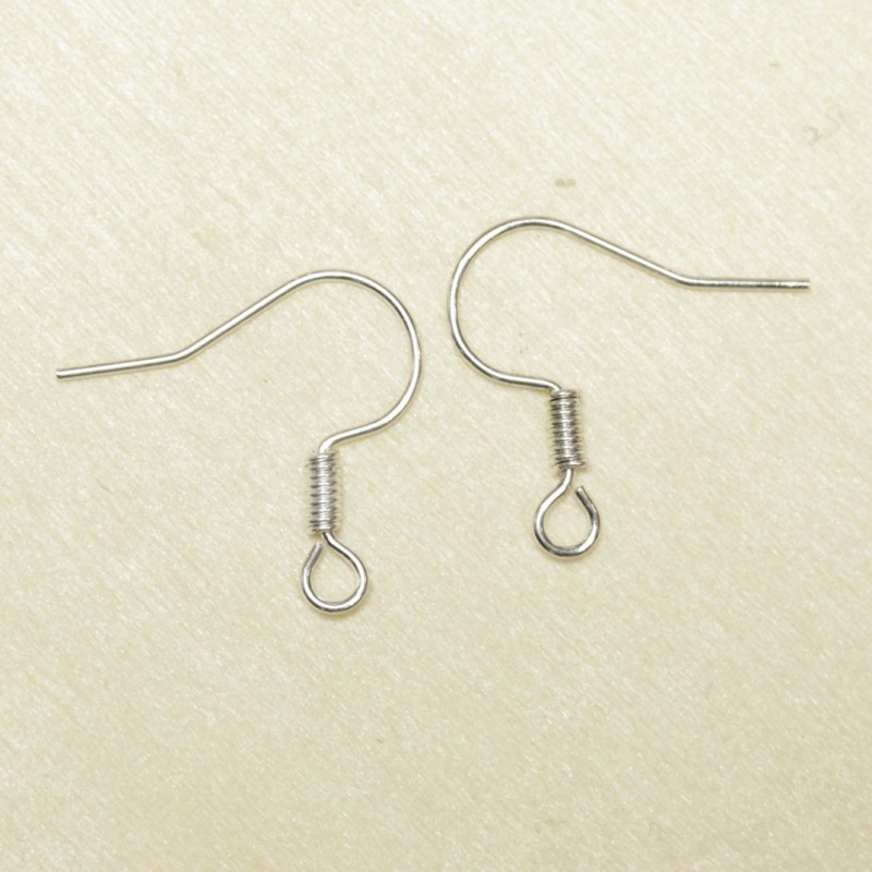 Boucles d'oreilles Hameçons - Argenté - La Paire