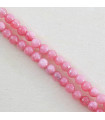 Fil de 38cm en Perles en pierre naturelle - Jade Teintée Rose - 4mm