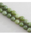 Perles rondes en Jade Vert de Taïwan - 8mm - Fil de 38 cm - Pierre naturelle ou Gemme