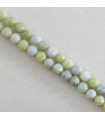 Fil de 38cm en Perles en pierre naturelle - Jaspe Citron - 4mm