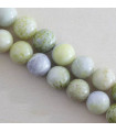 Fil de 38cm en Perles en pierre naturelle - Jaspe Citron - 10mm